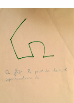 Named contemporary work « ce fût le point de départ spectaculaire de… », Made by DAVID SROCZYNSKI