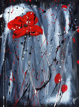Contemporary work named « Coquelicot 1 », Created by YSIS