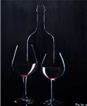 Named contemporary work « Vin et compagnie », Made by PATRICIA DELEY