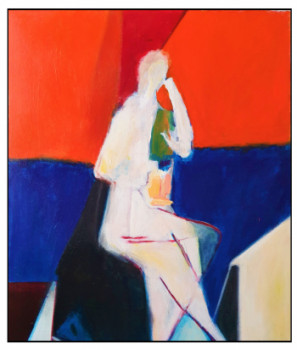 Contemporary work named « Poseuse pensive », Created by YOSSERIAN GEAIRON