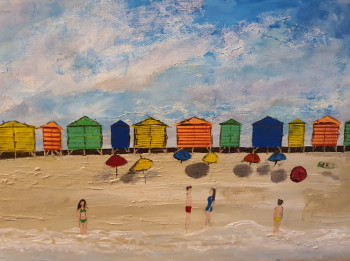 Named contemporary work « Plage rêvée », Made by MESTHER21