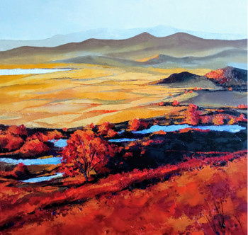 Named contemporary work « Autumn has come », Made by CHEN XI