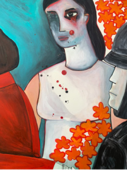 Named contemporary work « Milico », Made by KATIA ODARTCHENKO