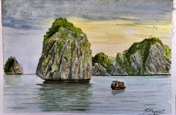 Named contemporary work « Ha long », Made by GUILLAUME FLOURIOT