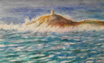 Contemporary work named « Péninsule:" punta d'Omigna" en Corse . juillet 2000 », Created by AMALIA MEREU