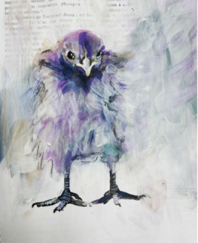 Contemporary work named « Poussin », Created by VIVIANE LESZCZYNSKI