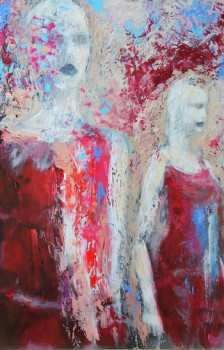 Named contemporary work « Deux soeurs », Made by HéLèNE ZENATTI