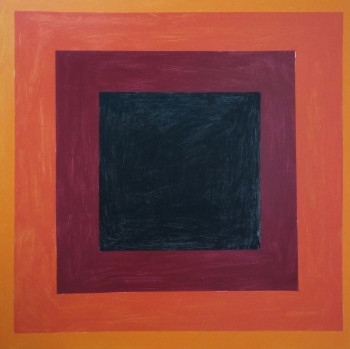 Named contemporary work « orange to black via red », Made by HARRY BARTLETT FENNEY