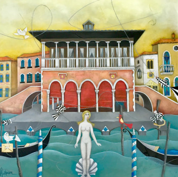 Named contemporary work « Vénus à Venise », Made by AUDERSON
