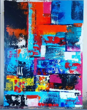 Named contemporary work « Tableau moderne abstrait 4 », Made by PATRICE PAINTING