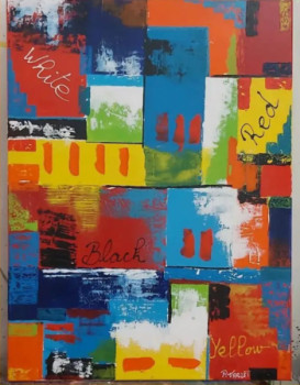 Named contemporary work « Tableau moderne abstrait 10 », Made by PATRICE PAINTING