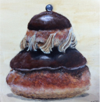 Named contemporary work « Religieuse choxolat », Made by PATRICIA DELEY