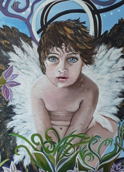 Named contemporary work « Petit ange », Made by TANOPOULOSART