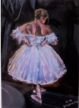 Named contemporary work « La Danseuse à l'échauffement », Made by THIERRY VILTARD