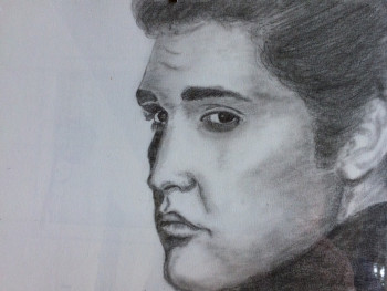 Contemporary work named « Elvis Presley », Created by PATRICIA DELEY