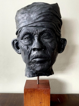 Named contemporary work « Indonésien », Made by ESTELLE RENARD