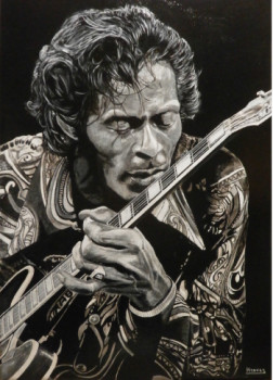 Named contemporary work « CHUCK BERRY », Made by RICHY WAM K