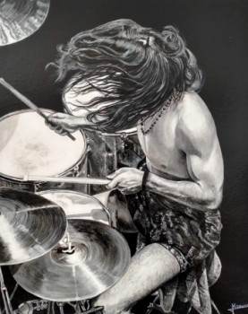 Named contemporary work « DRUMMER », Made by RICHY WAM K