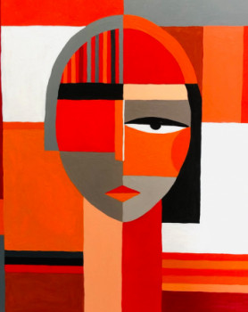 Named contemporary work « Orange », Made by SOPHIE CABRIERES-DELAUNAY