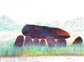 Named contemporary work « lieux de mémoire 1 », Made by FERREIRA-ROCHA / LUARFR