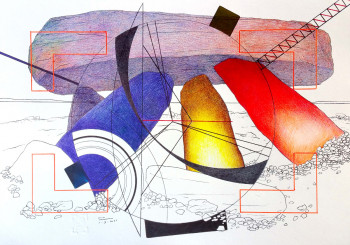 Named contemporary work « lieux de mémoire, histoire, technologies », Made by FERREIRA-ROCHA  /  LUARFR