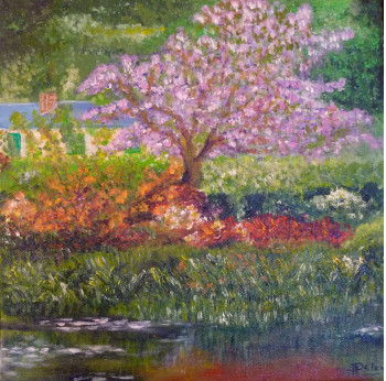 Named contemporary work « Jardin de Giverny de Claude Monet », Made by PATRICIA DELEY