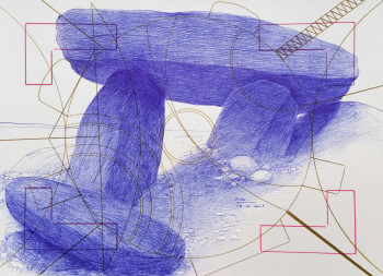 Named contemporary work « lieux de mémoire 3 », Made by FERREIRA-ROCHA / LUARFR