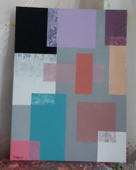 Named contemporary work « Tableau moderne abstrait 26 », Made by PATRICE PAINTING