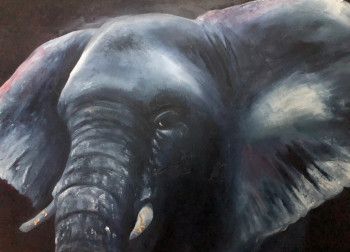 Named contemporary work « Elephant », Made by VMB