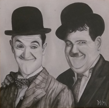 Contemporary work named « Laurel et Hardy », Created by DOMI