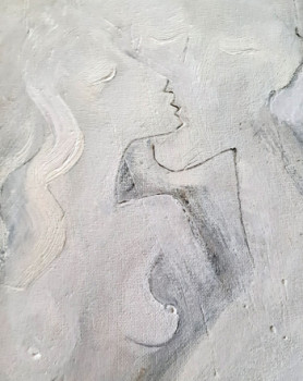 Contemporary work named « Les amants », Created by KELLESTOM
