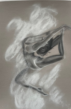 Contemporary work named « La danseuse », Created by JUJU