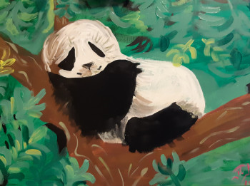 Named contemporary work « Panda. », Made by POLINA