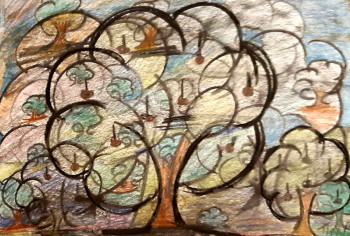 Named contemporary work « L'arbre de la vie. », Made by POLINA