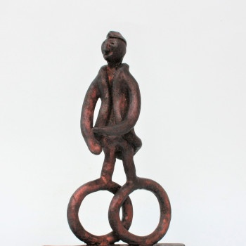 Contemporary work named « Cycliste (n° 262) », Created by DIDIER FOURNIER