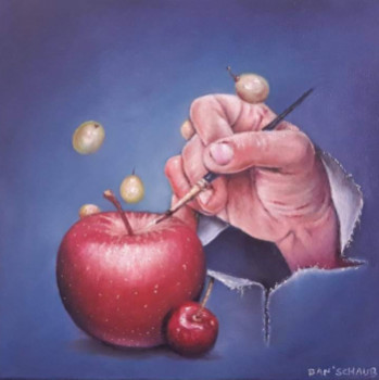 Contemporary work named « La pomme », Created by DAN' SCHAUB