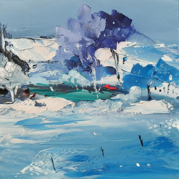 Contemporary work named « Neige en Provence », Created by ANDRE RAYMOND