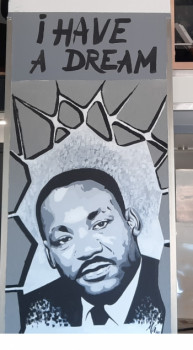 Named contemporary work « Martin Luther King », Made by M.G