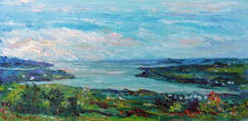 Contemporary work named « La baie au FAOU », Created by MICHEL HAMELIN