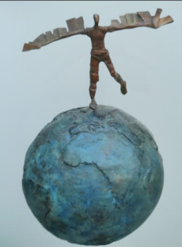 Named contemporary work « BIRDY 1 », Made by CRAZYART DOMINIQUE DOERR