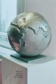 Named contemporary work « GLOBE », Made by CRAZYART DOMINIQUE DOERR