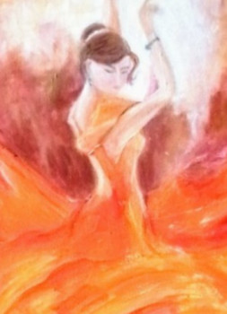 Named contemporary work « La danseuse de flamenco », Made by SEREN