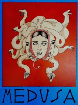 Named contemporary work « Medusa », Made by CARLUCCINA