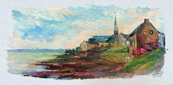 Named contemporary work « Notre Dame de Landevennec », Made by MICHEL HAMELIN