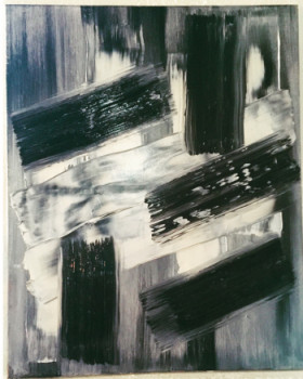 Contemporary work named « Winter stripe », Created by NED MARLAU