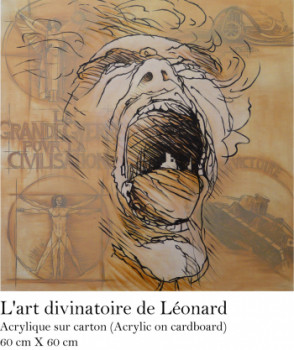 Named contemporary work « L'art divinatoire de Léonard », Made by FISH