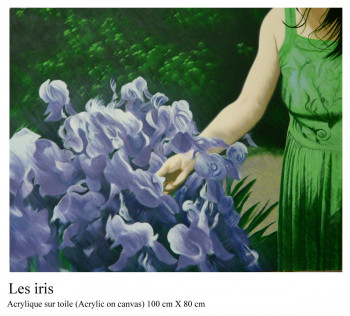Named contemporary work « Les iris », Made by FISH