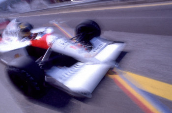 Named contemporary work « Dans le flou pour Ayrton Senna », Made by DOMINIQUE LEROY