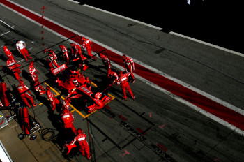 Named contemporary work « Kimi Raikkonen. Ferrari. », Made by DOMINIQUE LEROY