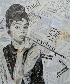 Named contemporary work « Audrey Hepburn », Made by POLUK'S